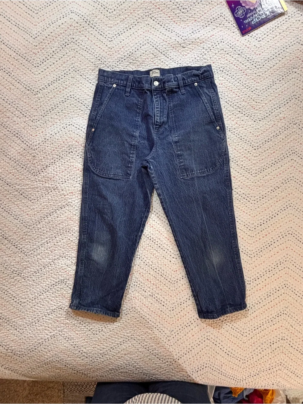 J. Crew Women's Relaxed Indigo Denim Jeans